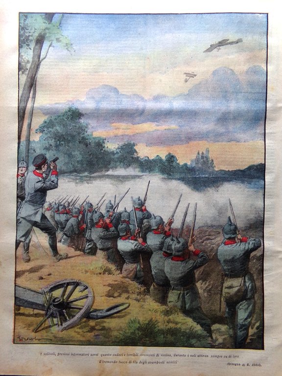 La Tribuna Illustrata 18 Ottobre 1914 WW1 Milizie Indiane Svizzera …
