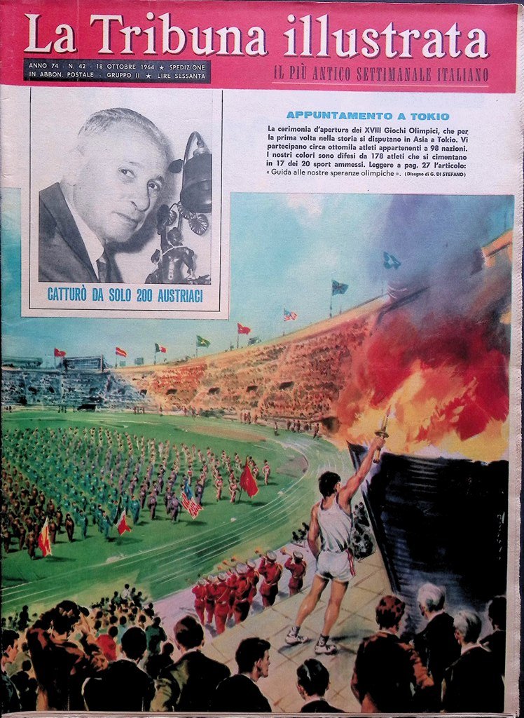 La Tribuna Illustrata 18 Ottobre 1964 Olimpiadi Mao Zedong Autosole …