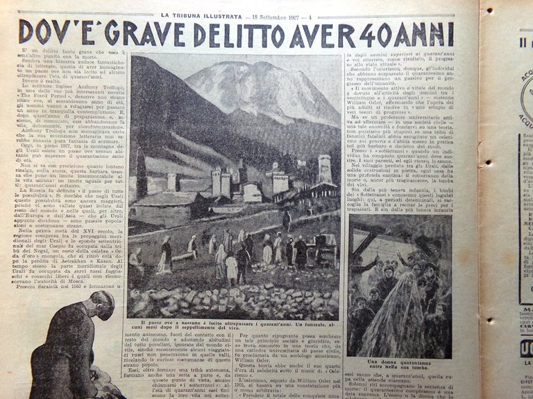 La Tribuna Illustrata 18 Settembre 1927 Figlia Jorio Old Glory …