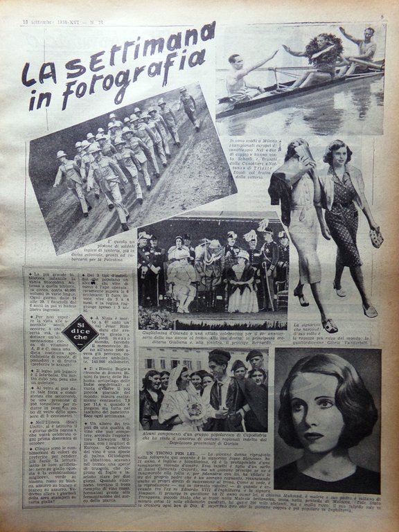 La Tribuna Illustrata 18 Settembre 1938 Sing Sing Automobilismo Aeronautica …