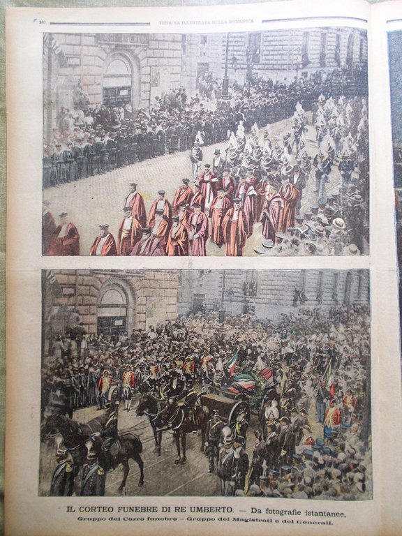 La Tribuna Illustrata 19 Agosto 1900 Margherita Giuramento Vittorio Emanuele …