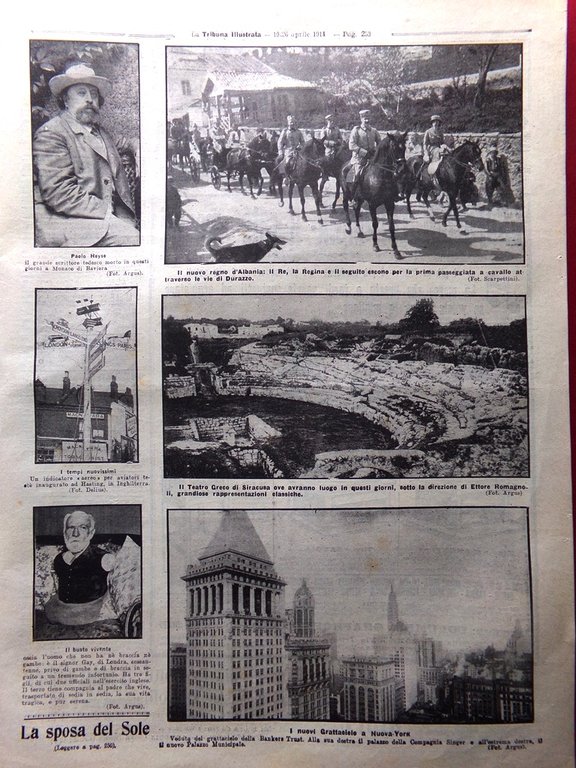La Tribuna Illustrata 19 Aprile 1914 Forlanini Siracusa Bracco Trilussa … | Immagine Gallery 4