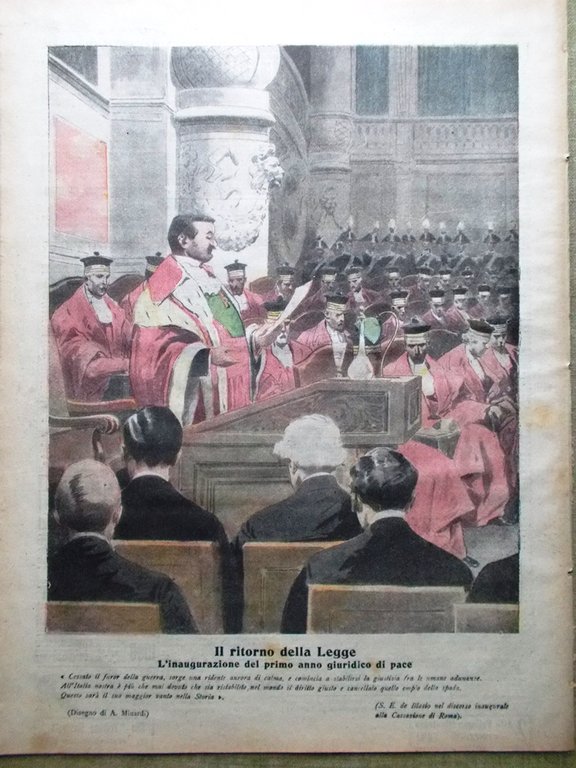 La Tribuna Illustrata 19 Gennaio 1919 Wilson a Roma Anno …