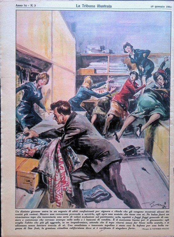 La Tribuna Illustrata 19 Gennaio 1964 Paolo VI Salce Edith …
