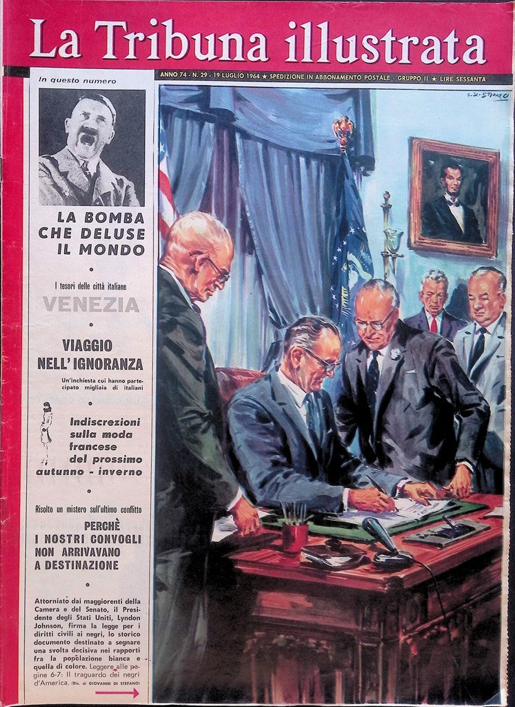 La Tribuna Illustrata 19 Luglio 1964 Johnson Diritti ai Neri …