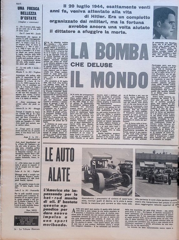 La Tribuna Illustrata 19 Luglio 1964 Johnson Diritti ai Neri …