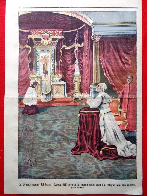 La Tribuna Illustrata 19 Marzo 1899 Catastrofe Tolone Convalescenza Leone …