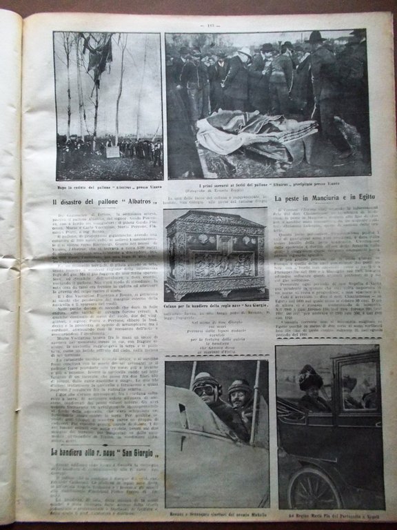 La Tribuna Illustrata 19 Marzo 1911 Renaux Peste Emigrazioni Ramognini …