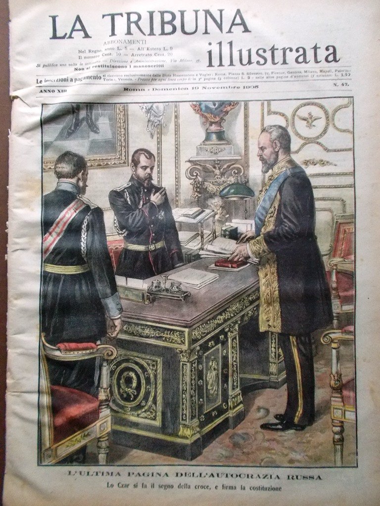 La Tribuna Illustrata 19 Novembre 1905 Fine Autocrazia Russa Stendhal …