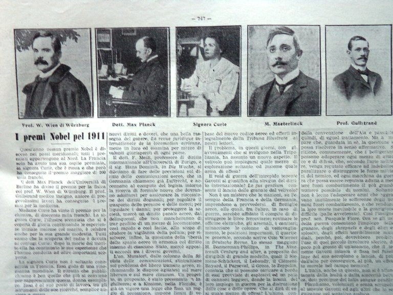 La Tribuna Illustrata 19 Novembre 1911 Allah Corano Premi Nobel …