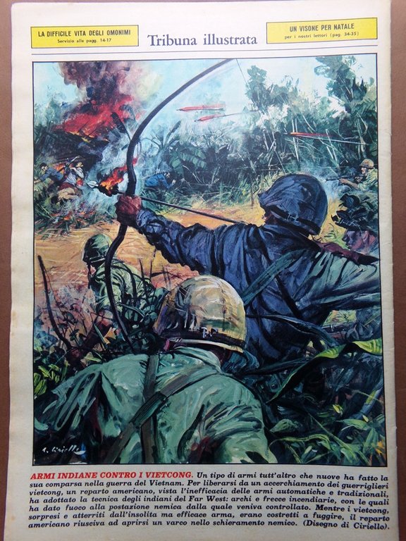 La Tribuna Illustrata 19 Novembre 1967 Disastro Battipaglia Vietcong Totò …