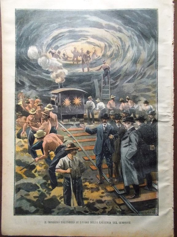 La Tribuna Illustrata 19 Ottobre 1902 Processo Casale Tamagno Sempione …
