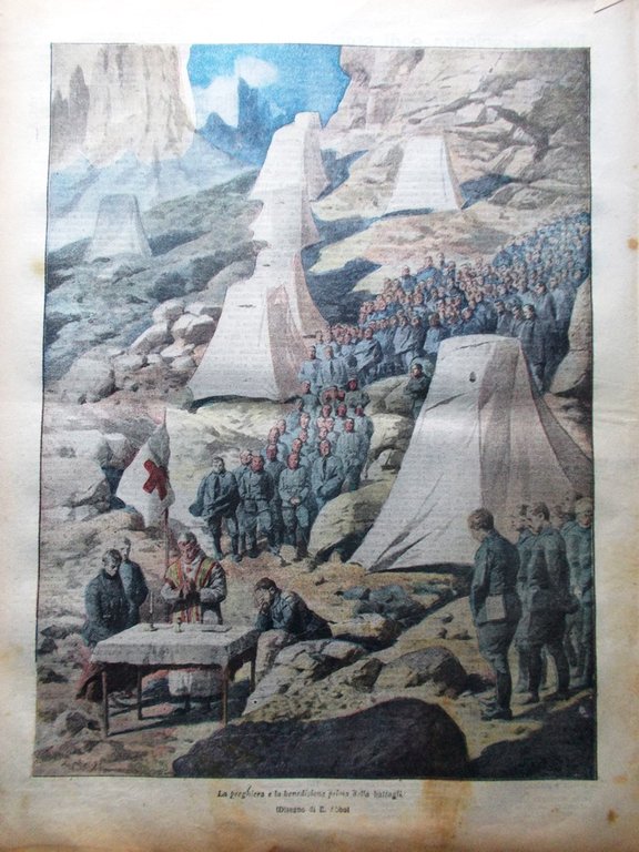 La Tribuna Illustrata 19 Settembre 1915 WW1 Cordevole Valsugana Pegoud …