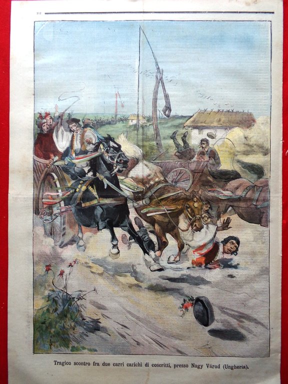 La Tribuna Illustrata 2 Aprile 1899 Frana Meta Sorrento Gagliardo …