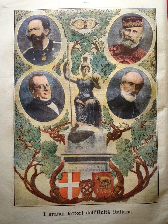 La Tribuna Illustrata 2 Aprile 1911 Cinquantenario Roma Capitale Unità …