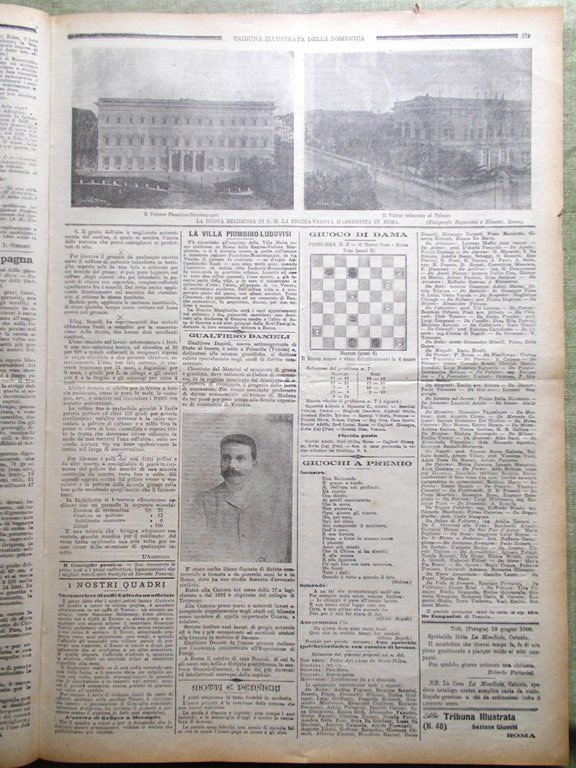 La Tribuna Illustrata 2 Dicembre 1900 Paul Kruger a Marsiglia …