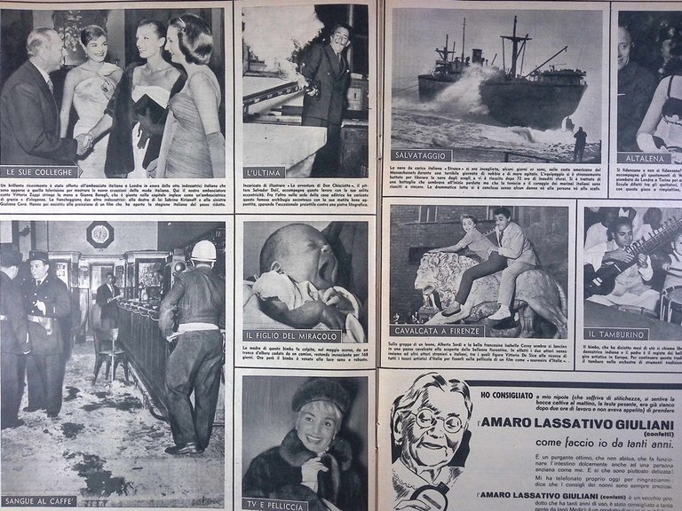 La Tribuna Illustrata 2 Dicembre 1956 Patachou Tatuaggi Gray Melbourne …