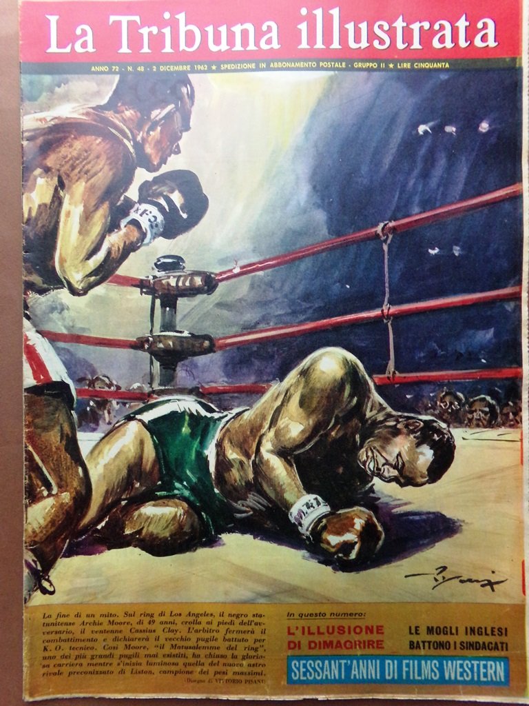 La Tribuna Illustrata 2 Dicembre 1962 Cassius Clay Laughton Gibbons …