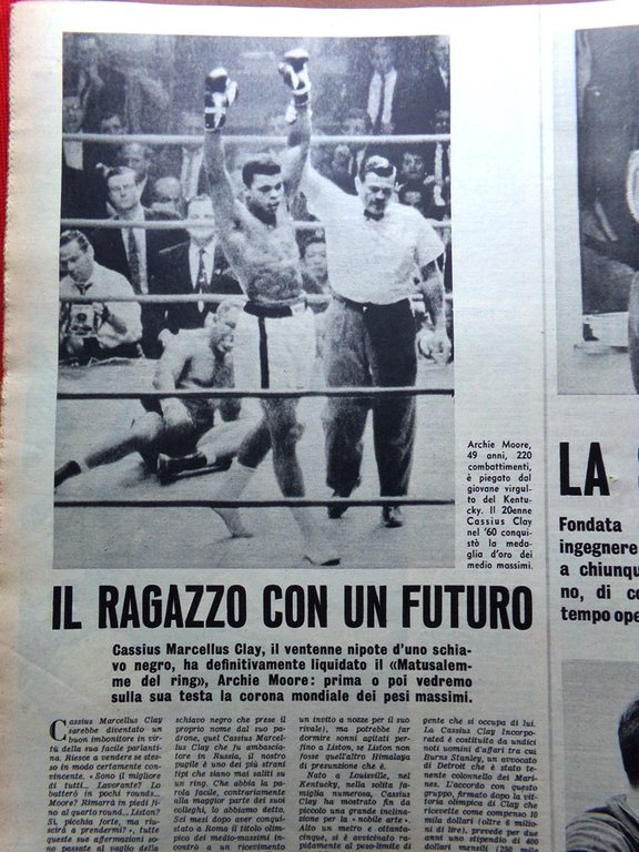 La Tribuna Illustrata 2 Dicembre 1962 Cassius Clay Laughton Gibbons …