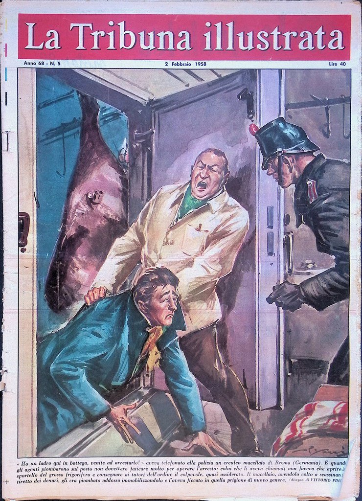 La Tribuna Illustrata 2 Febbraio 1958 Churchill Sanremo Domenico Modugno …