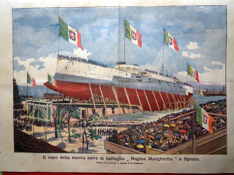 La Tribuna Illustrata 2 Giugno 1901 Nave Margherita Isola Santo …