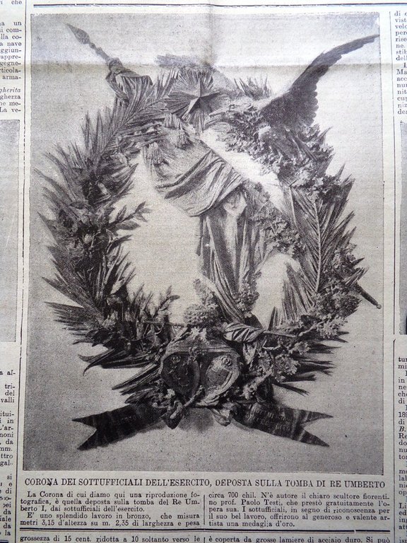 La Tribuna Illustrata 2 Giugno 1901 Nave Margherita Isola Santo …