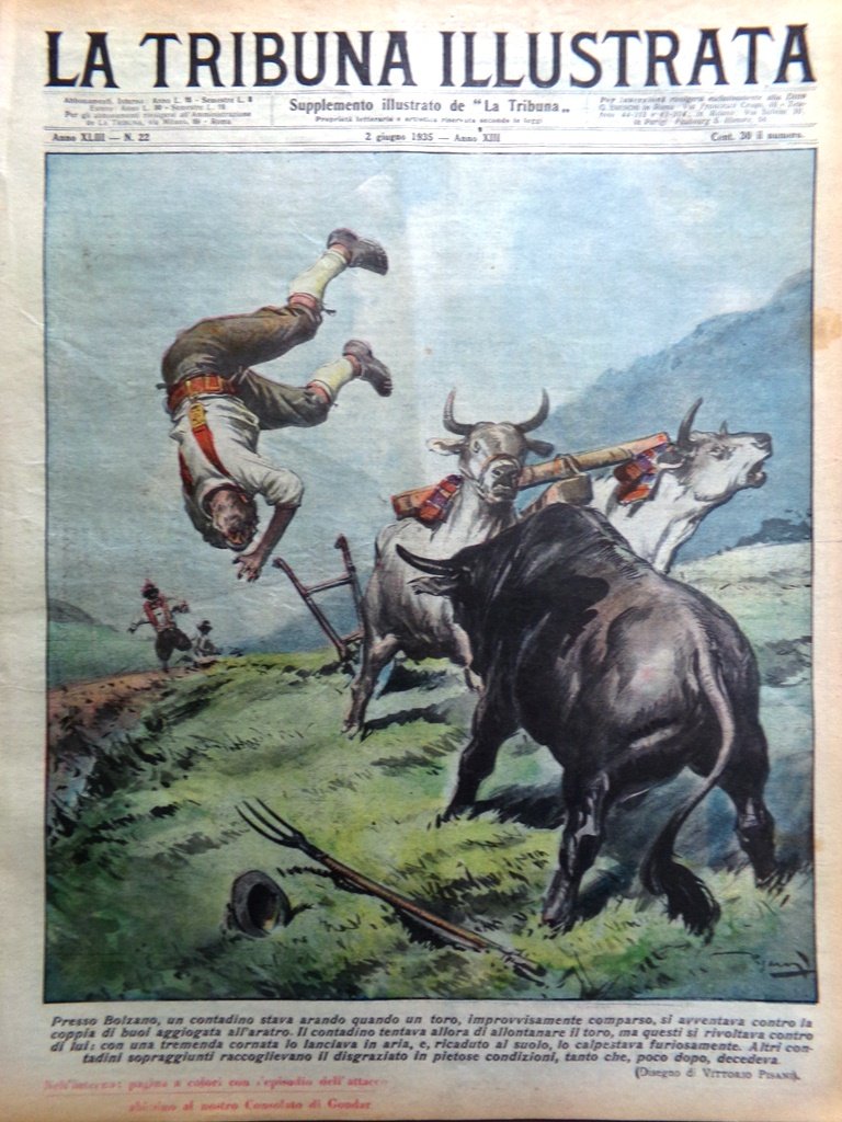 La Tribuna Illustrata 2 Giugno 1935 Hugo Stinnes Watussi Tank …