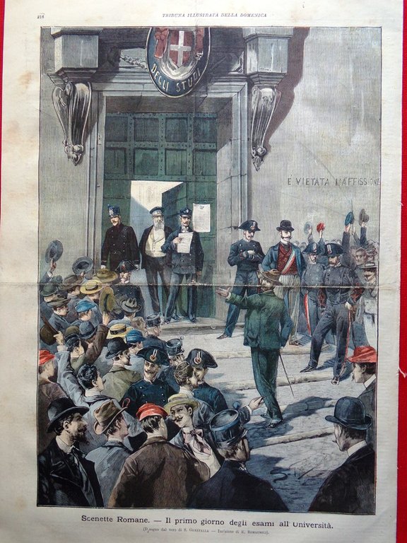 La Tribuna Illustrata 2 Luglio 1899 Delitto Terni Traghetto Onde …