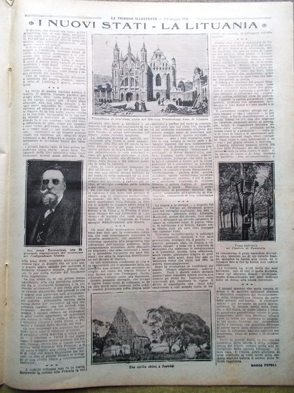 La Tribuna Illustrata 2 Maggio 1920 Lituania Femminismo Proibizionismo Giappone