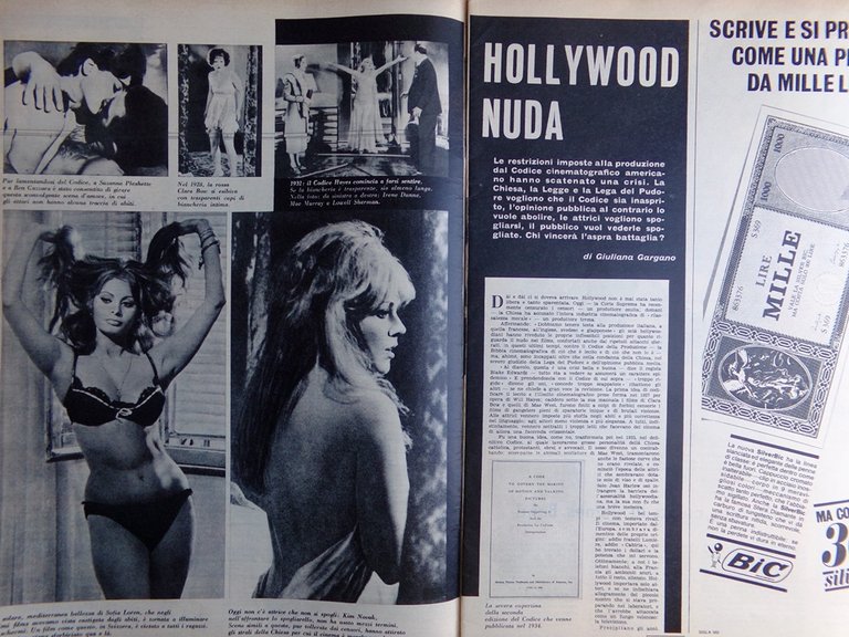 La Tribuna Illustrata 2 Maggio 1965 Speciale Anniversario Hollywood Taylor …