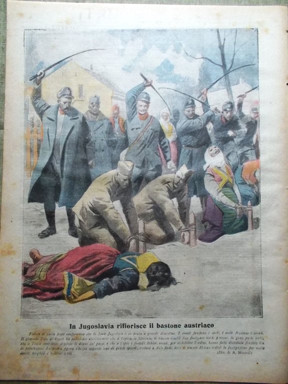 La Tribuna Illustrata 2 Marzo 1919 Armistizio Jugoslavia Rientro Capolavori …
