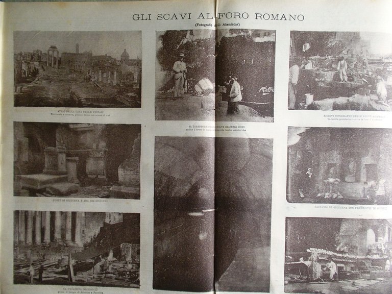 La Tribuna Illustrata 2 Novembre 1902 Scavi Foro Romano Boeri …