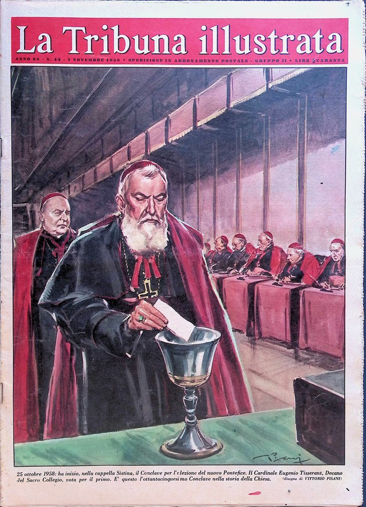 La Tribuna Illustrata 2 Novembre 1958 Conclave Papa Simonetti X-15 …