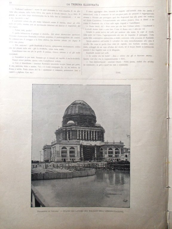 La Tribuna Illustrata 2 Ottobre 1892 Amburgo Celentano Acqua Acetosa …