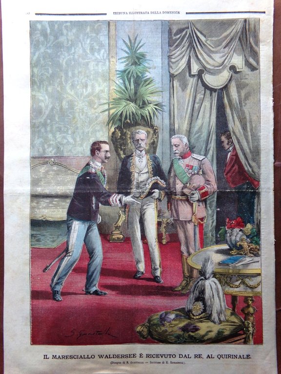 La Tribuna Illustrata 2 Settembre 1900 Vittorio Emanuele Savoia Waldersee …