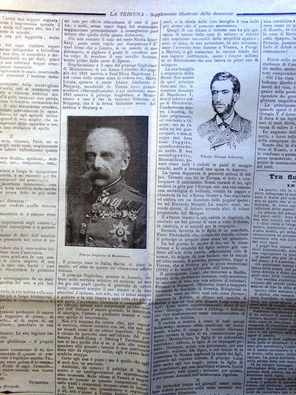 La Tribuna Illustrata 20 Agosto 1893 Santo Spirito Clinica Roma …