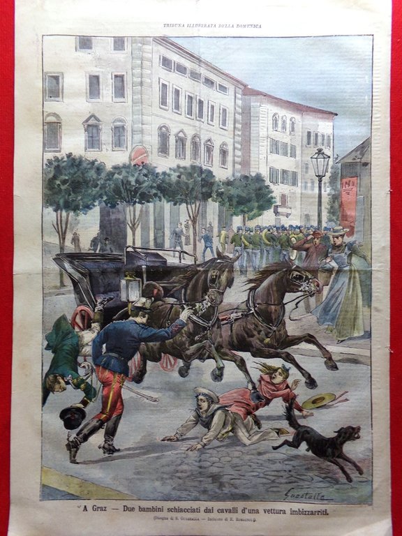 La Tribuna Illustrata 20 Agosto 1899 Labori Dreyfus Rennes Bottego …