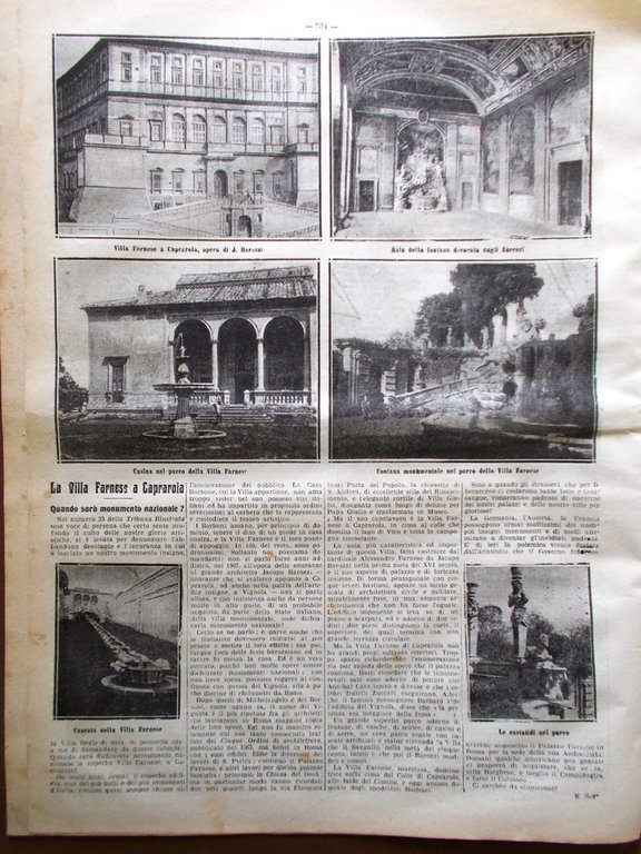 La Tribuna Illustrata 20 Agosto 1911 Malattia Papa San Giorgio …
