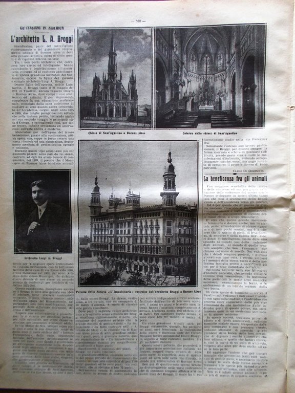 La Tribuna Illustrata 20 Agosto 1911 Malattia Papa San Giorgio …