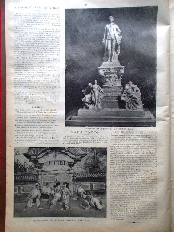 La Tribuna Illustrata 20 Aprile 1902 Musolino in Carcere Yacco …