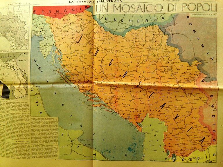 La Tribuna Illustrata 20 Aprile 1941 WW2 Belgrado Tamagno Zanibon …