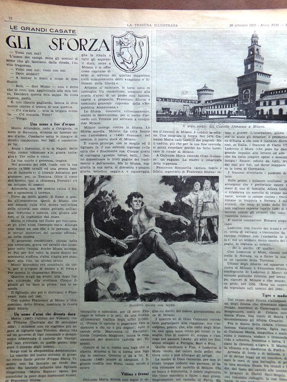 La Tribuna Illustrata 20 Gennaio 1935 Streghe Sansone Mascagni Elleboro …