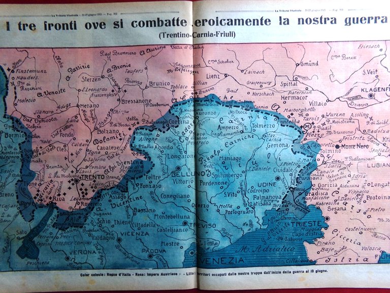 La Tribuna Illustrata 20 Giugno 1915 WW1 Radetzky Cortina Mascherina … | Immagine Gallery 2