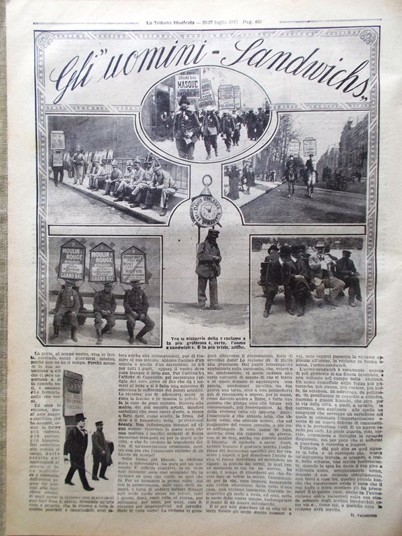 La Tribuna Illustrata 20 Luglio 1913 Vittoria di Svezia Magia …