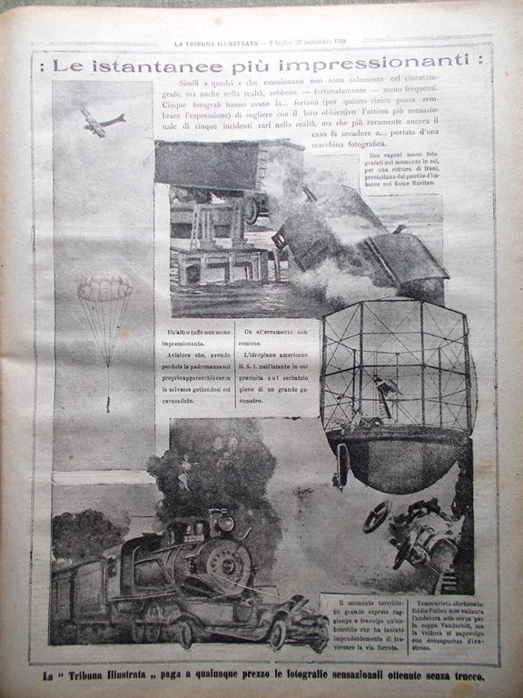 La Tribuna Illustrata 20 Luglio 1919 Sciopero dei Tipografi Bersaglieri …