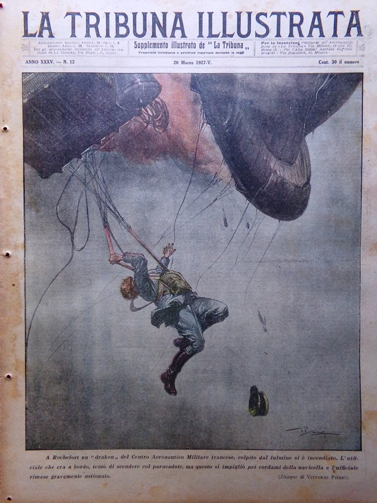 La Tribuna Illustrata 20 Marzo 1927 Volta Materassi Yoshihito Canottaggio …