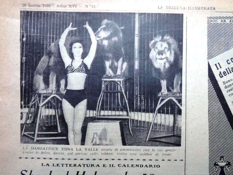 La Tribuna Illustrata 20 Marzo 1938 D'Annunzio Vuoto Girardengo Anello …