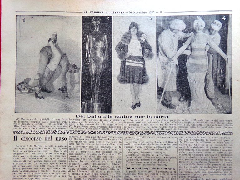 La Tribuna Illustrata 20 Novembre 1927 Deledda Nobel Gustavo Kossuth …