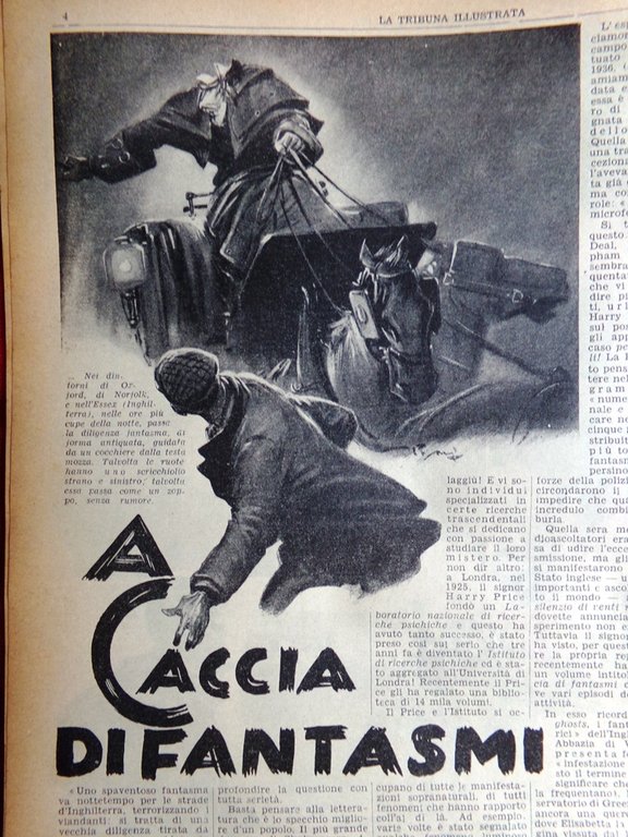 La Tribuna Illustrata 20 Novembre 1938 Fantasmi Chiome Vita Calciatore …
