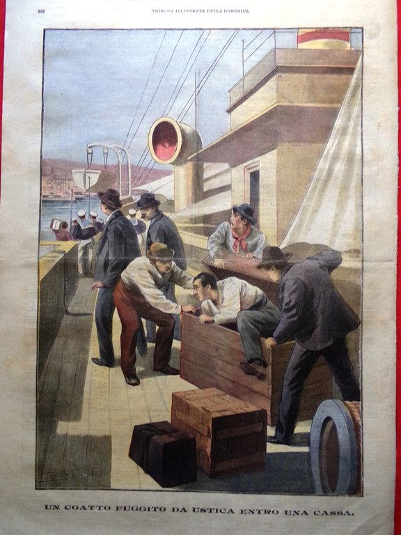 La Tribuna Illustrata 20 Ottobre 1901 Sovrani Ofranotrofio Milano Ricordi …